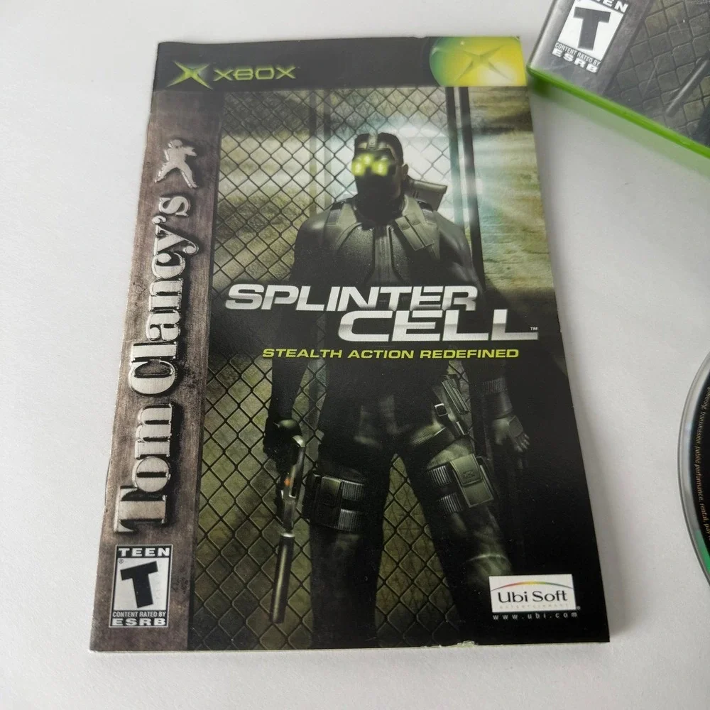 Tom‎ Clancy's Splinter Cell Microsoft Xbox Game Original CIB Stealth Action 2002